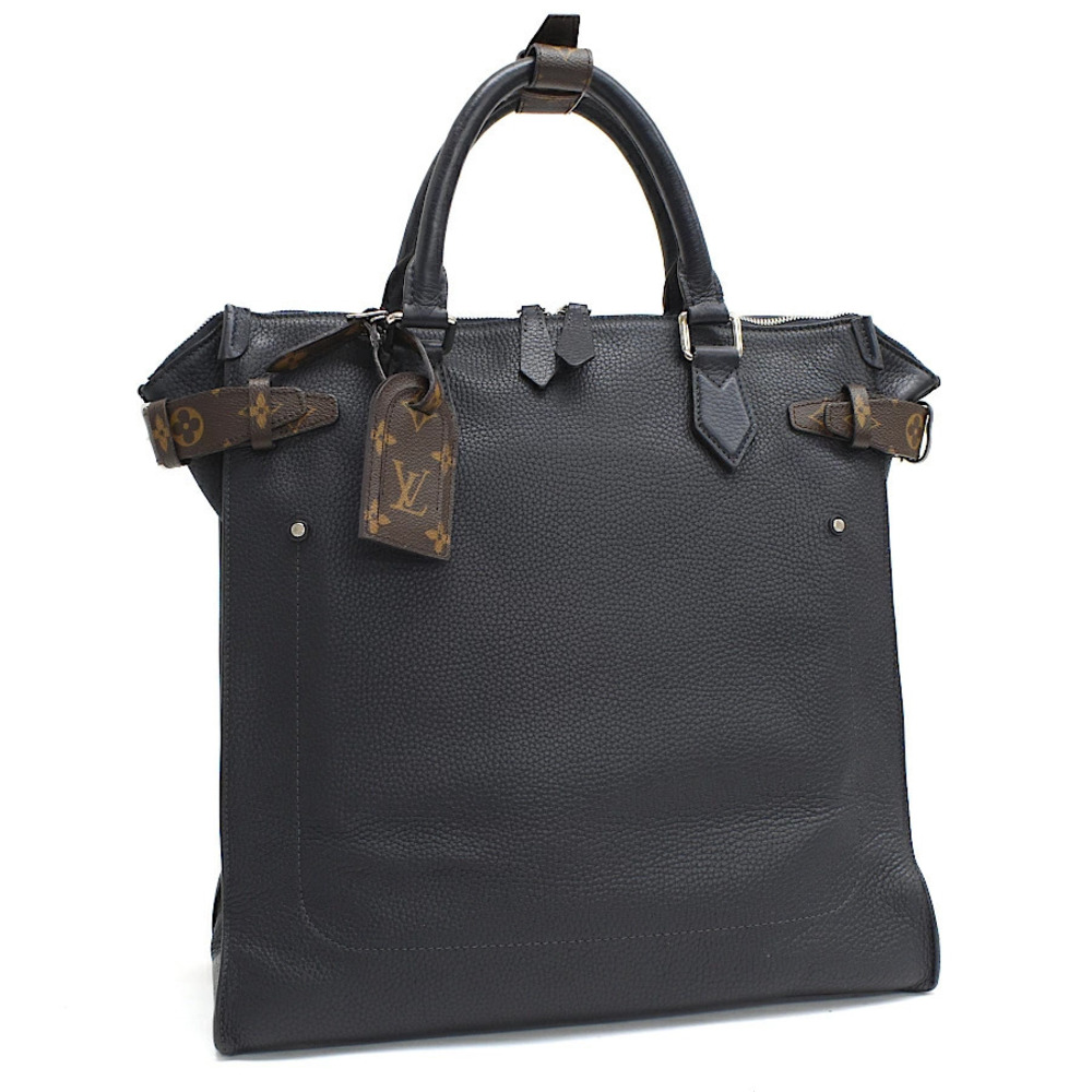 Louis Vuitton North South Zipped Tote Taurillon leather Black